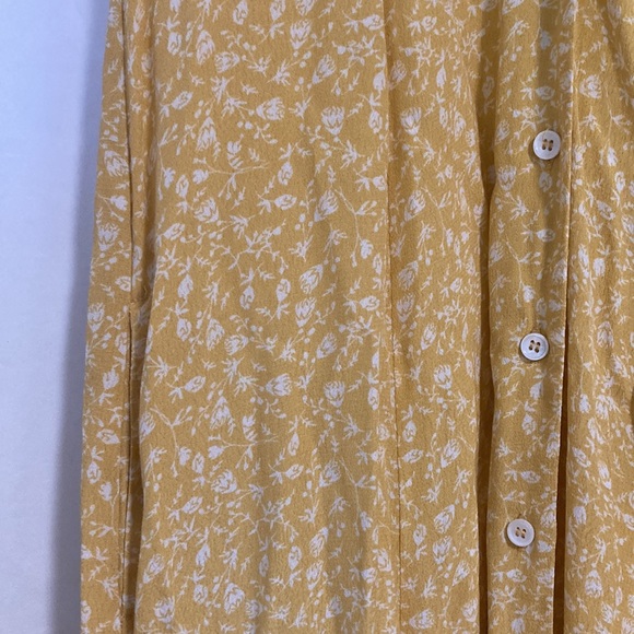 KEEN THE LABEL yellow floral dress size M - Picture 5 of 6